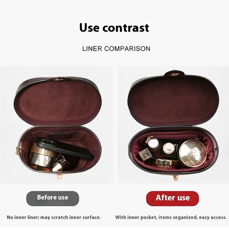 منظم إدراج حقيبة الفانيلا لمدرب KAY20 منظم دعم حقيبة النبيذ الأحمر لملحقات حقيبة اليد والمحفظة