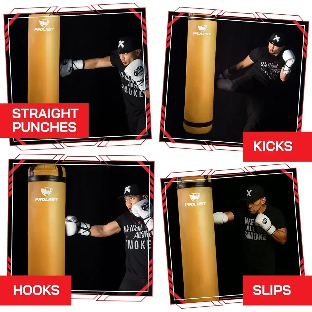 Heavy Duty Punching Bag for Boxing, MMA, Martial Arts, Muay Thai, and Strength Training, 100 lbs