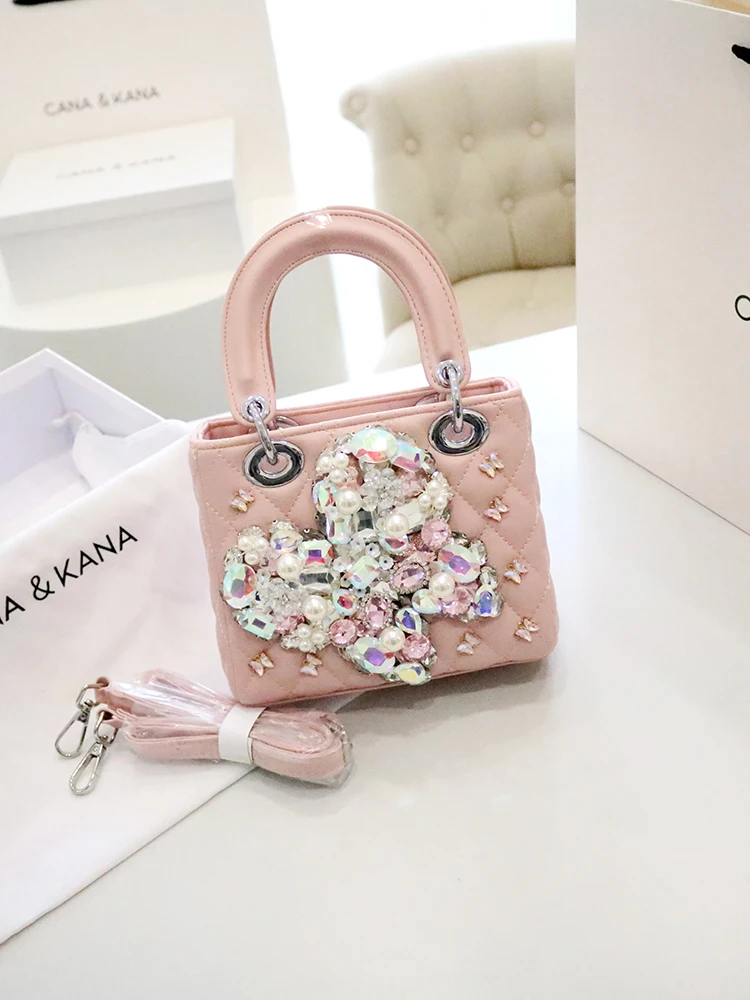 2024 New Shoulder Crossbody Custom Banquet Bag Water Drill Bag High-end Fashion Women's Bag