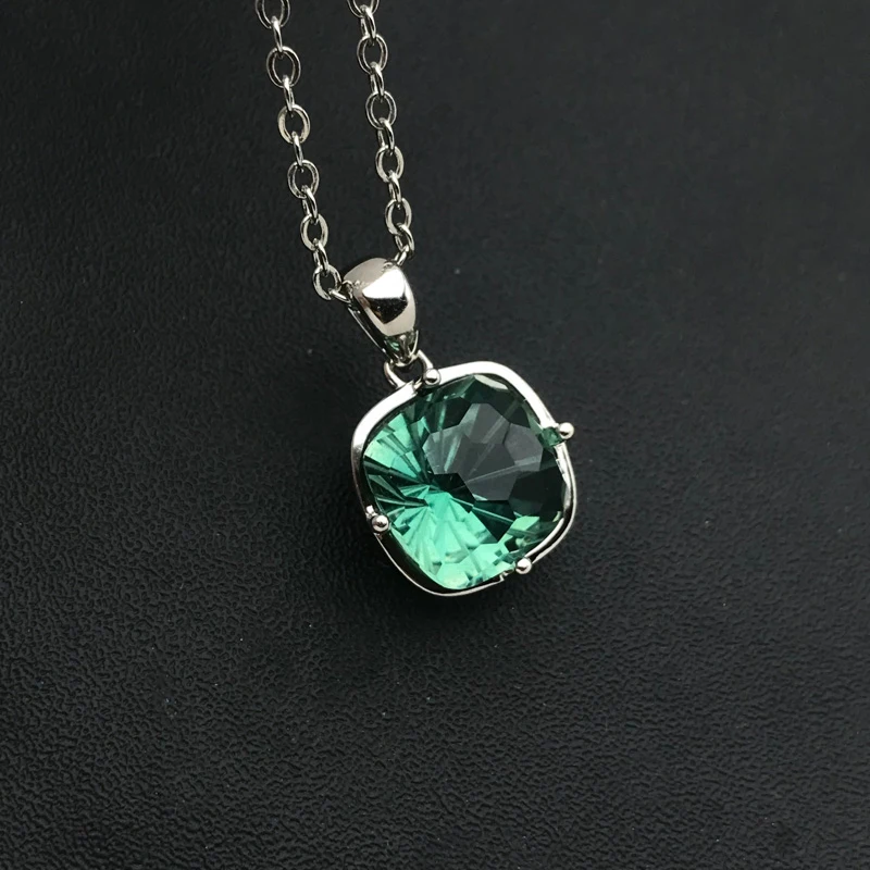 CSJ Green Gemstone Jewelry Sets Sterling 925 Silver Amethyst 10mm for Women Christmas Party Handmade Jewelry Gift