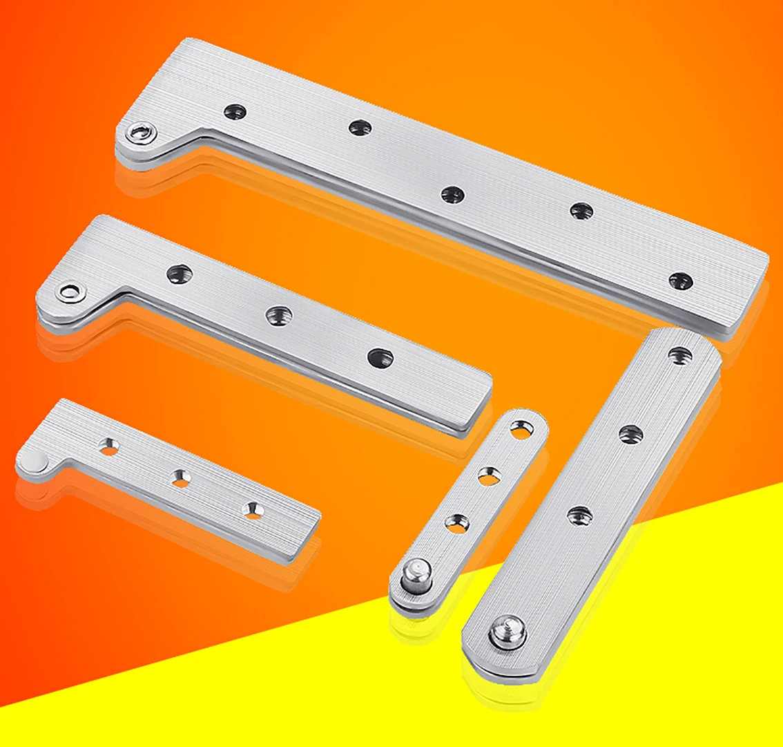 1Pcs 65/100/150mm Thicken Stainless Steel Chicken Mouth Hinge 360 Degree Rotating Door Pivot Hinges Hardware Accessories