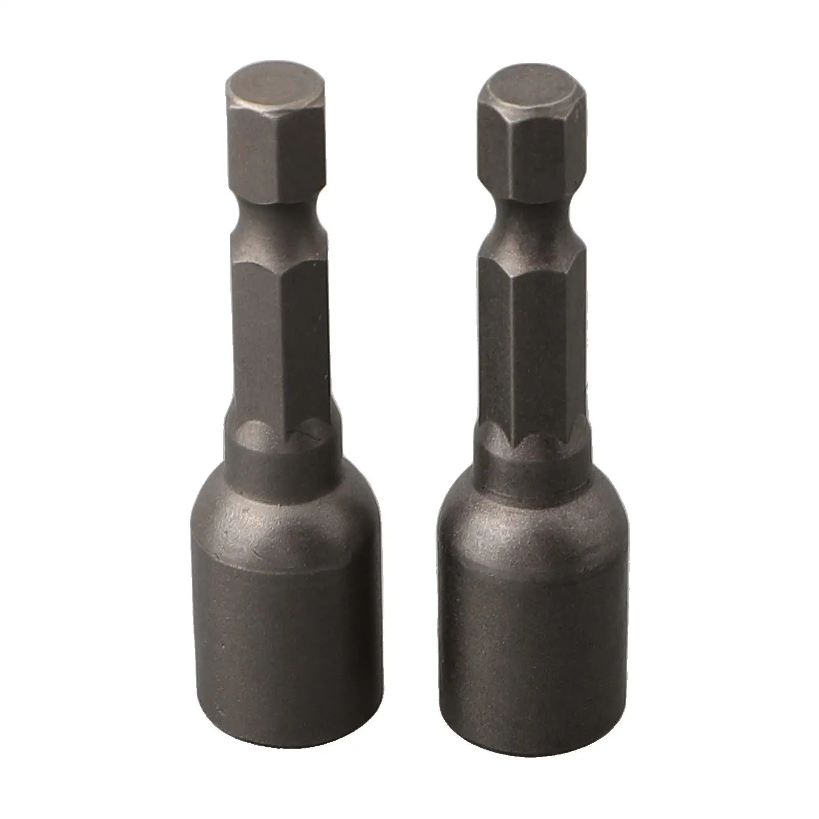 2PCS Metric Socket Nut Drivers 6mm to 13mm with 1/4in Hex Shank for Cordless Drill Electric Screwdriver and Handheld Power Tools
