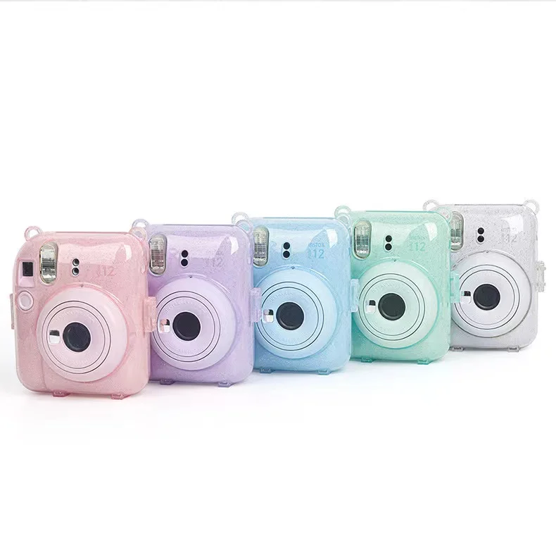 new instax mini 12 accessories Protective Camera Case Bag with photo holder sticker strap