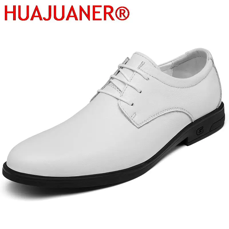 

High Quality Mens Dress Shoes Men Oxfords Fashion Business Wedding Men's Shoes 2023 New Classic Cow Leather Suits Big Size 34-47