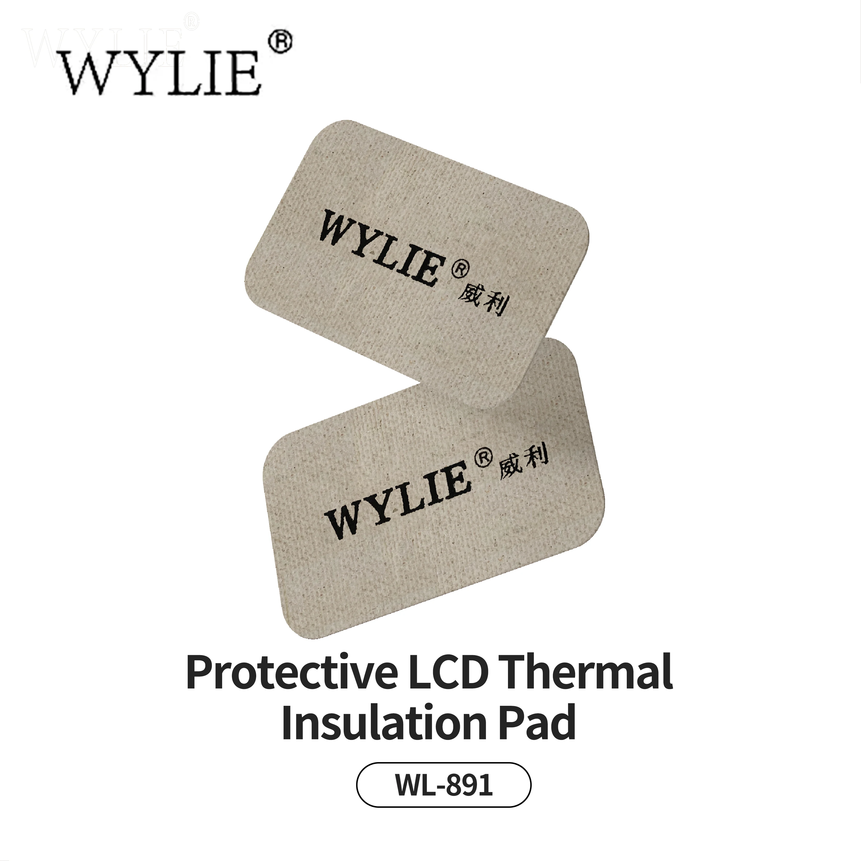 WYLIE WL-891 0.3 ミリメートル保護液晶断熱パッド 10 個携帯電話修理画面保護 IC 移植ツール