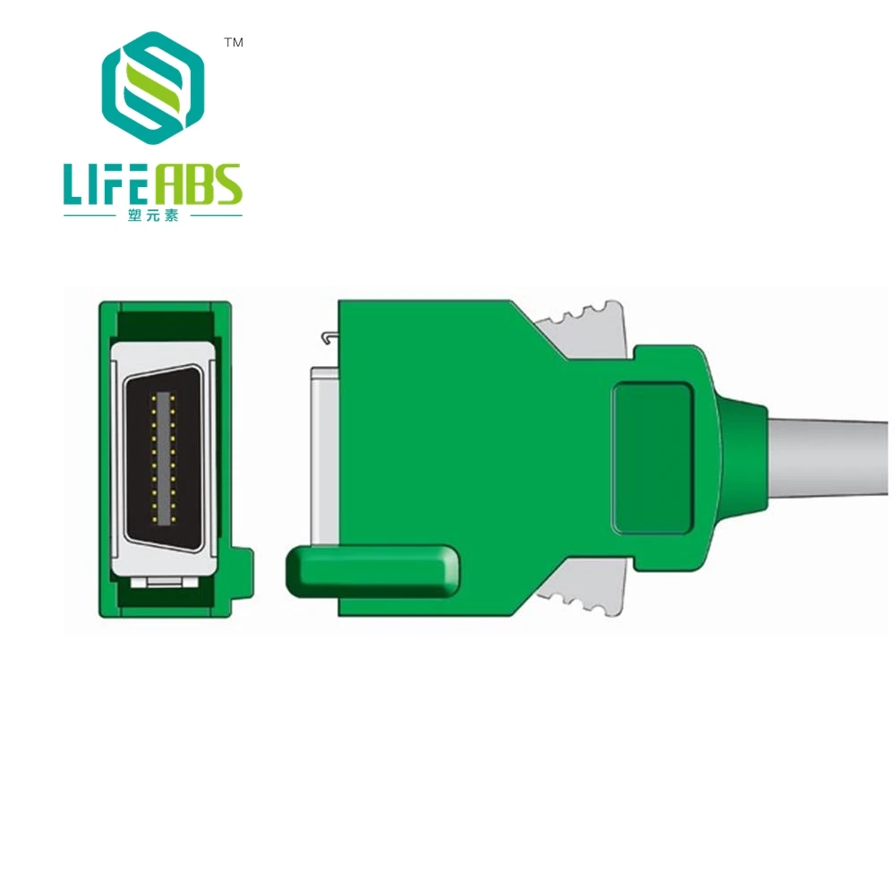 

Цельный кабель для ЭКГ, кабель для ЭКГ Aha, 3 провода, 5 выводов, защелкивающийся зажим, монитор ЭКГ для Nihon Kohden Opv-1500, 20-контактный Mornitor Machine