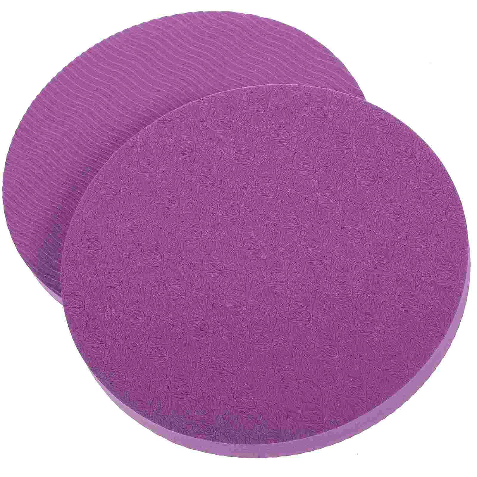 

2 Pcs Yoga Balance Mat Knee Pads Sports Cushion Anti-skid Kneeling Multi-function Pilates Tpe Rubber Workout Miss