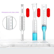 100ml upper and lower different neck measuring cylinder big belly standard mouth measuring cylinder with liquid storage cup
