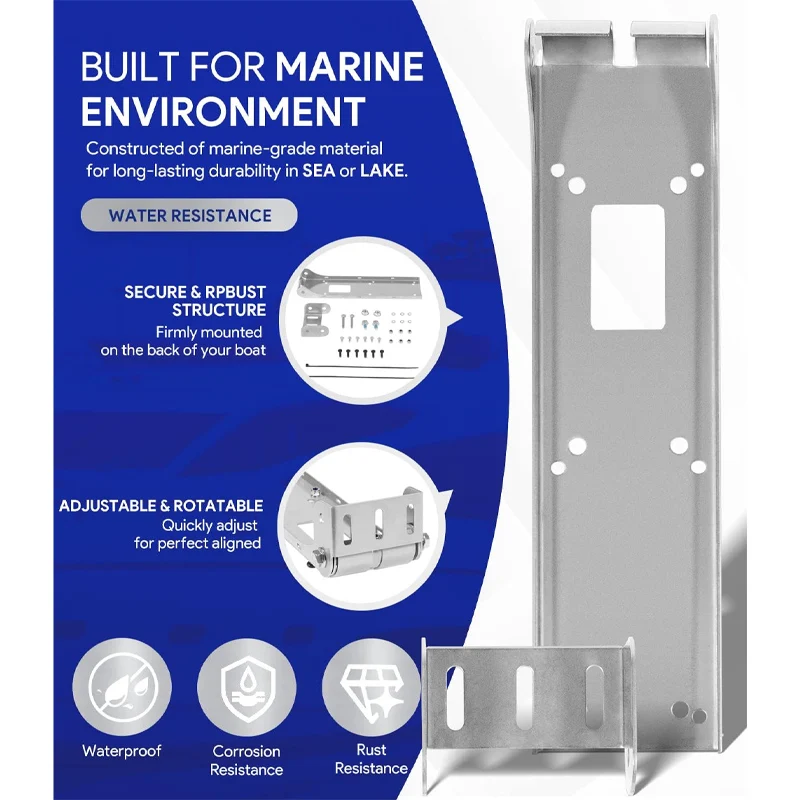 000-12603-001 3D StructureScan Bracket for StructureScan HD and TotalScan Skimmer Transducers, Transom Transducer Mount Bracket