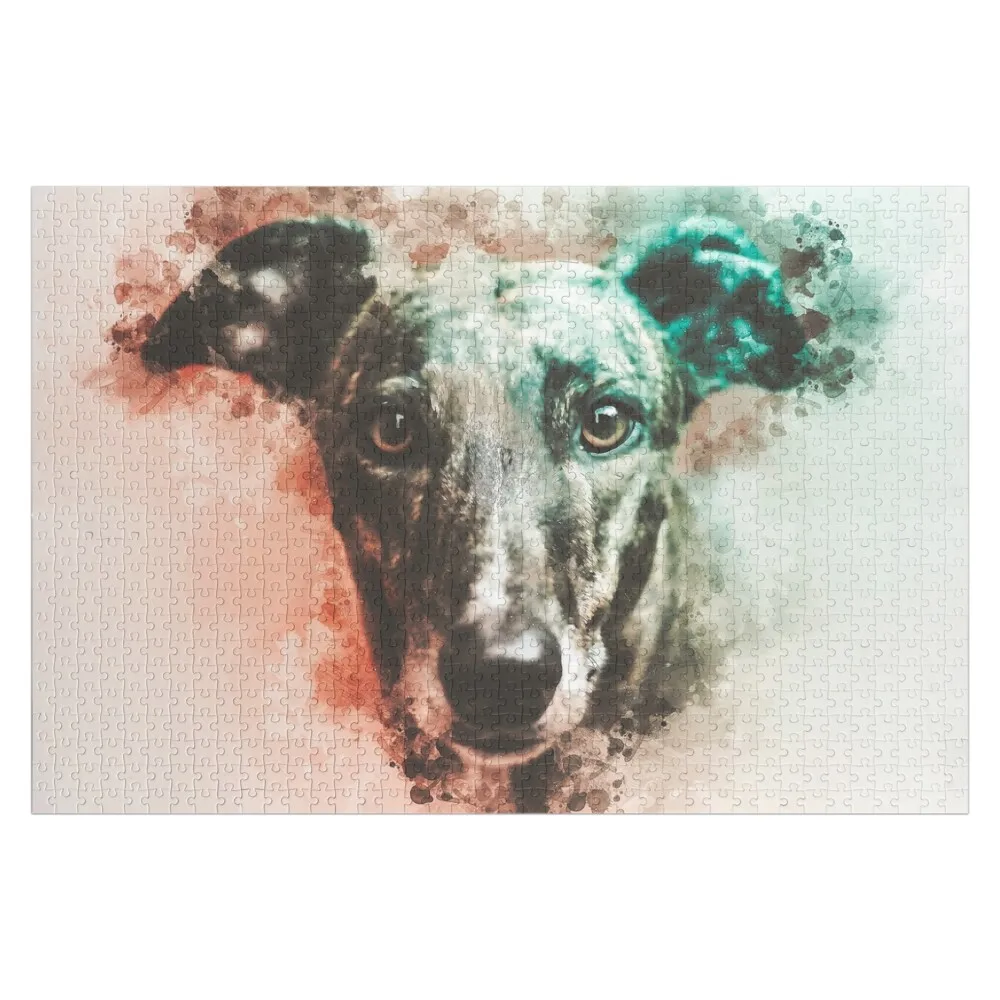 

Greyhound Painting Jigsaw Puzzle Diorama Accessories Wooden Adults Custom With Photo Picture Puzzle