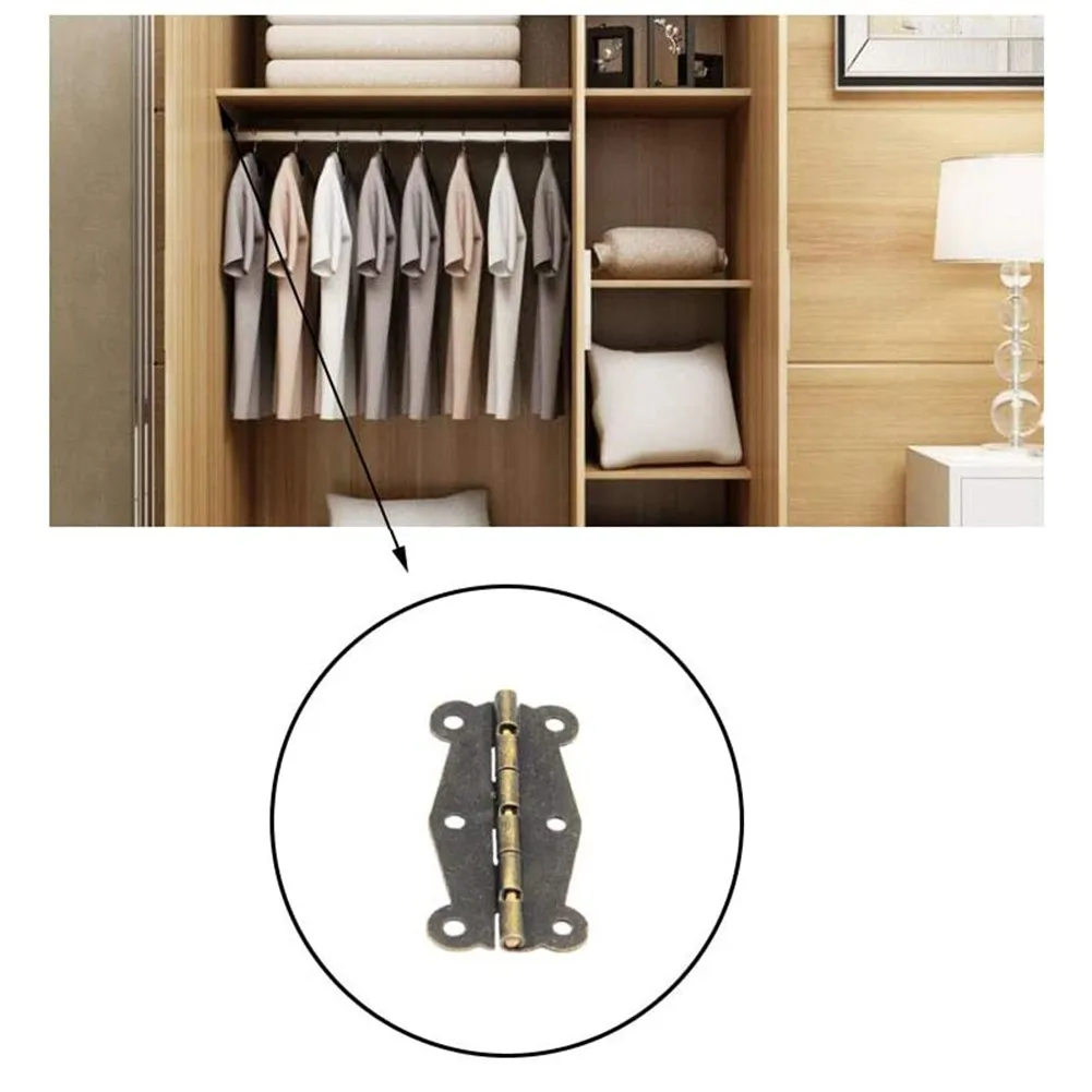 Box Door Hinge Butterfly Hinges Cabinet 180° Cupboard Hinge Drawer Door Furniture Hardware Hinge Box Door Hinge