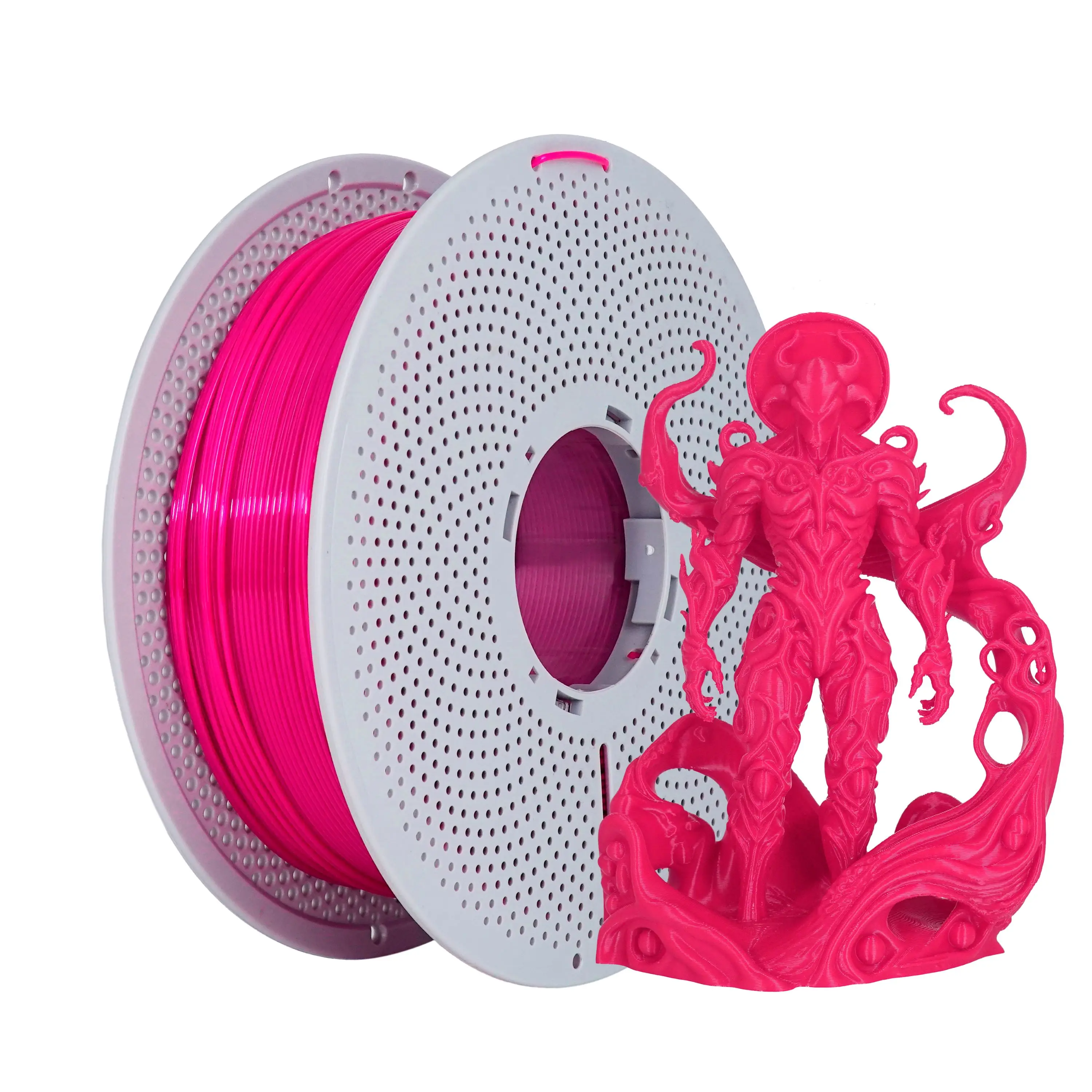 

1kg PLA + 3D printing filament, suitable for 3D printers, 1.75mm +/ -0.03mm, 1kg (2.2LBS) roll Rose red 1KG
