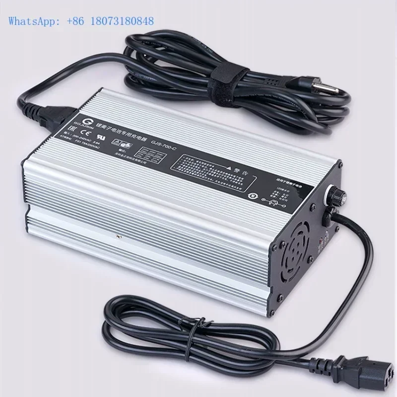 Carregador de bateria acidificada ao chumbo do carro da patrulha da empilhadeira do empilhador 800w 27.6v 30a 180-240v escudo de alumínio carregador de bateria gerador