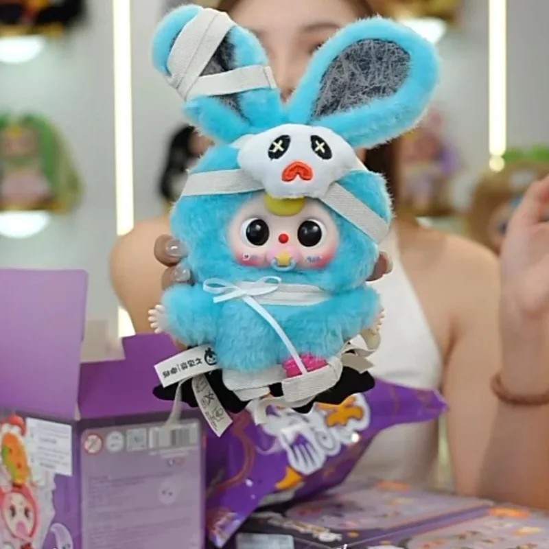 New Original Baby Three Halloween Castle Series Vinyl Blind Box Pendant Lovely Doll Figures Toys Surprise Birthday Girl Gift