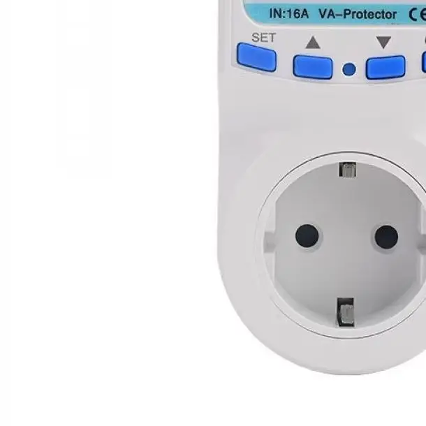 

16A 220V Metering Socket with Dual Digital Display Overvoltage Undervoltage Overcurrent And Overload Protection