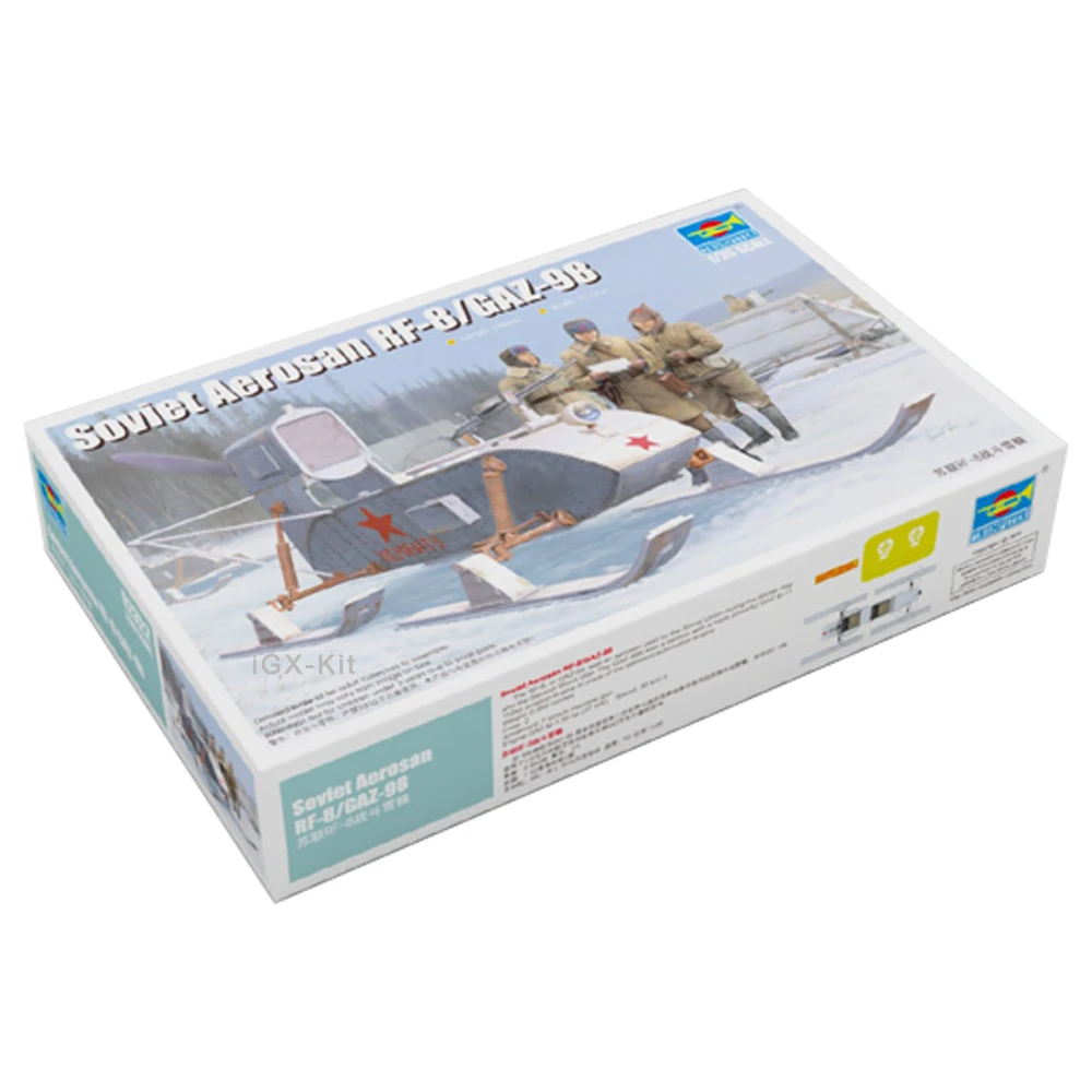 

Trumpeter 02322 1/35 Soviet RF-8 GAZ-98 Armored Aerosan Military Gift Plastic Assembly Model Toy Building Kit