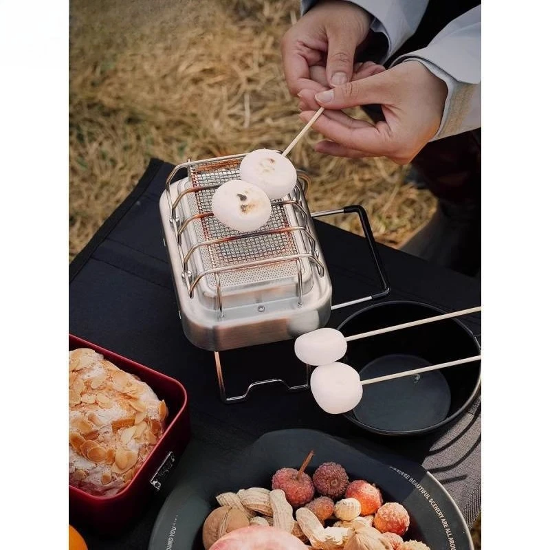 Outdoor living room multi-functional integrated heating  furnace Boiling water Portable mini dual-purpose