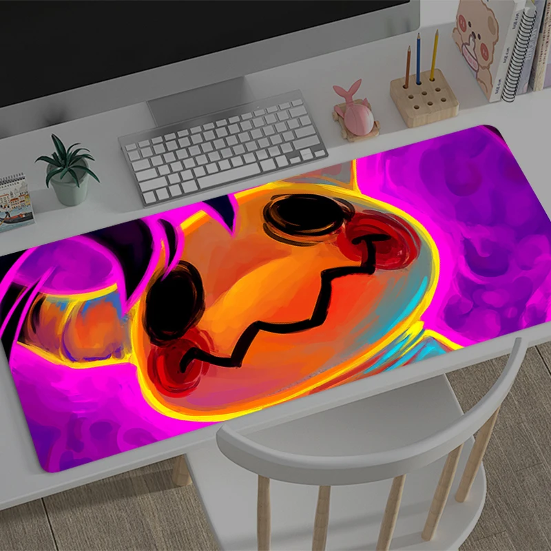 

Gaming Mouse Pad P-Pokemons M-Mimikyus Accessories Office Gamer Keyboard Desk Mat Non-Slip ground mat Large PC HD Anime Mousepad