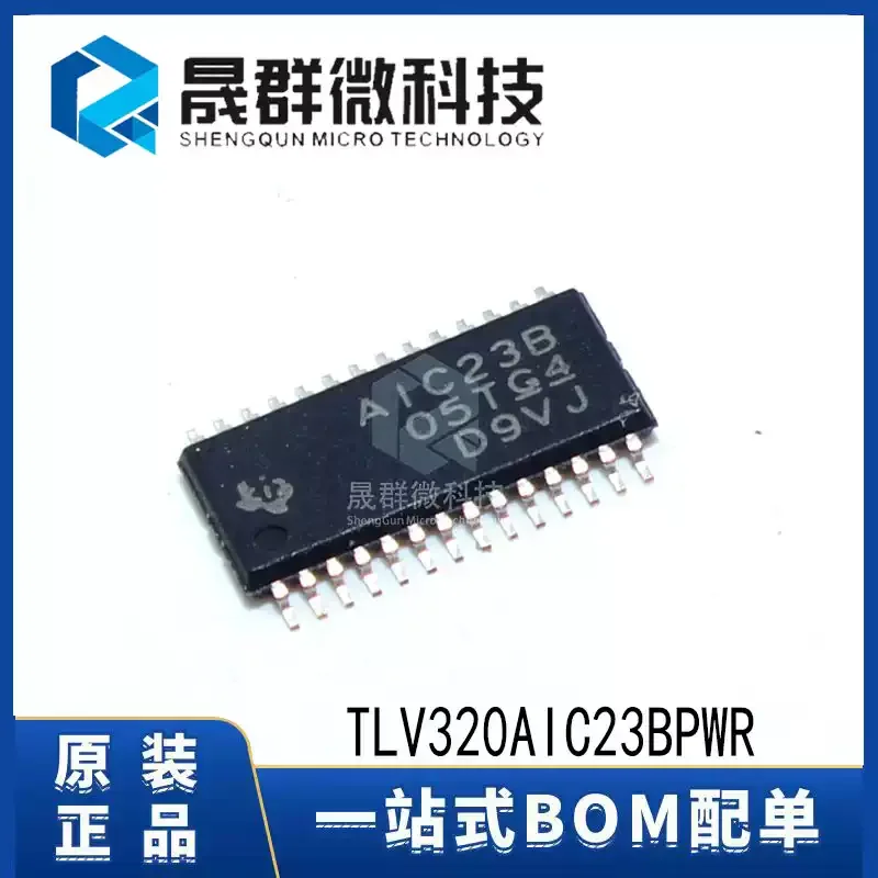 5-30 pieces, brand new original TLV320AIC23BPWR, silk screen AIC23B, TSSOP-28 audio codec IC