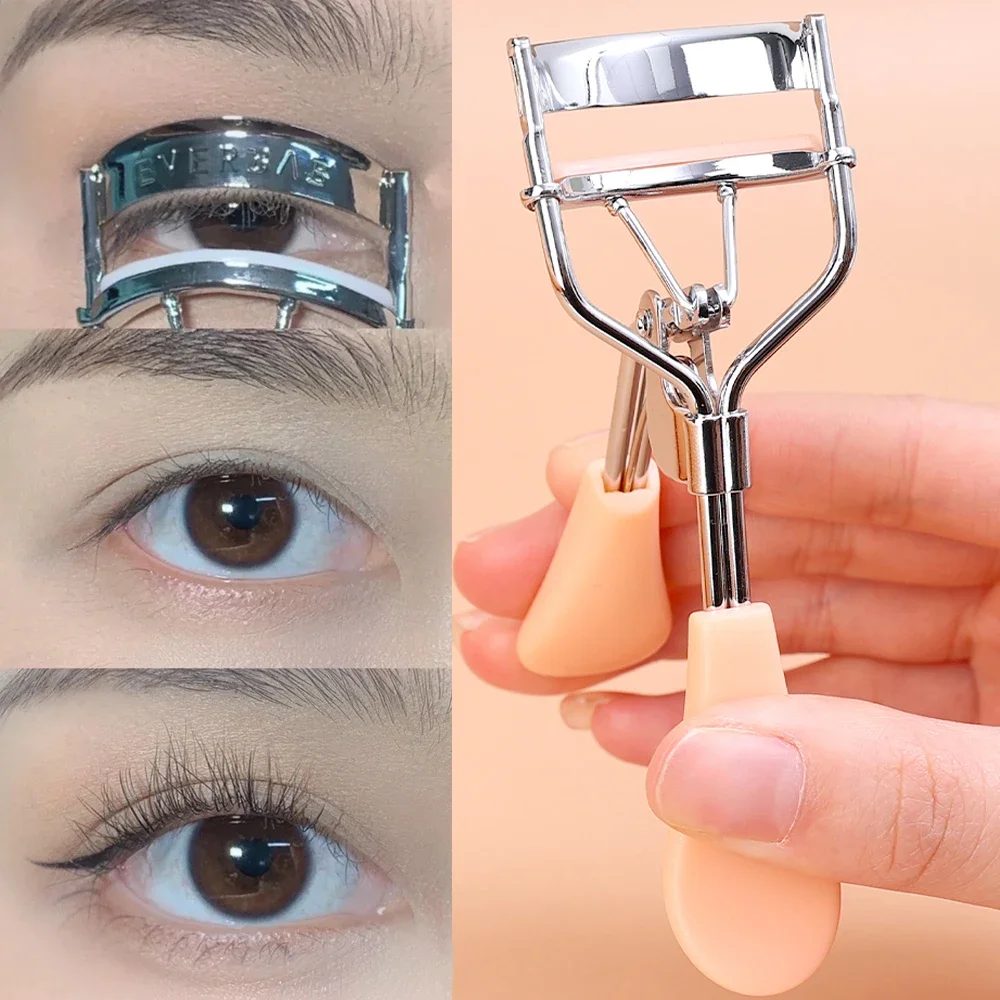 1Pcs Stainless Steel Eyelash Curler Long Lasting Eye Lash Curling Applicator Natural Curly Cosmetic Clip Woman Makeup Tools