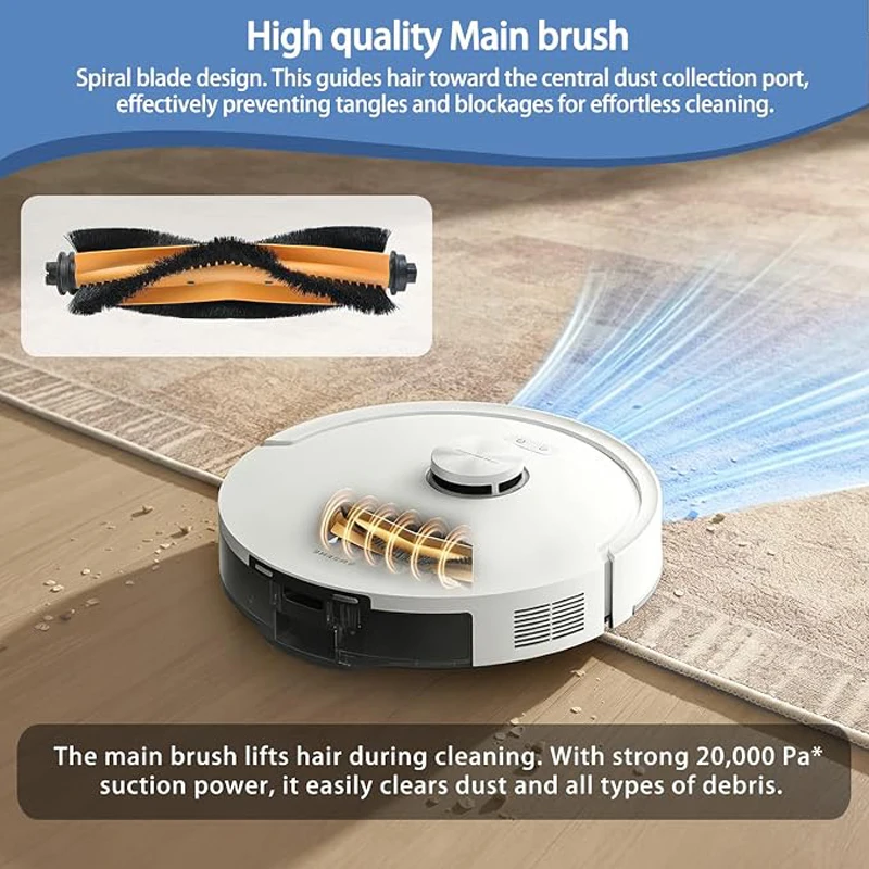 For Dreame D20 Air Plus/F21/F21 Plus/F20/F20 Plus Robot Vacuum Accessories Main Side Brush Filter Mop Dust bag Replacement Parts view 2