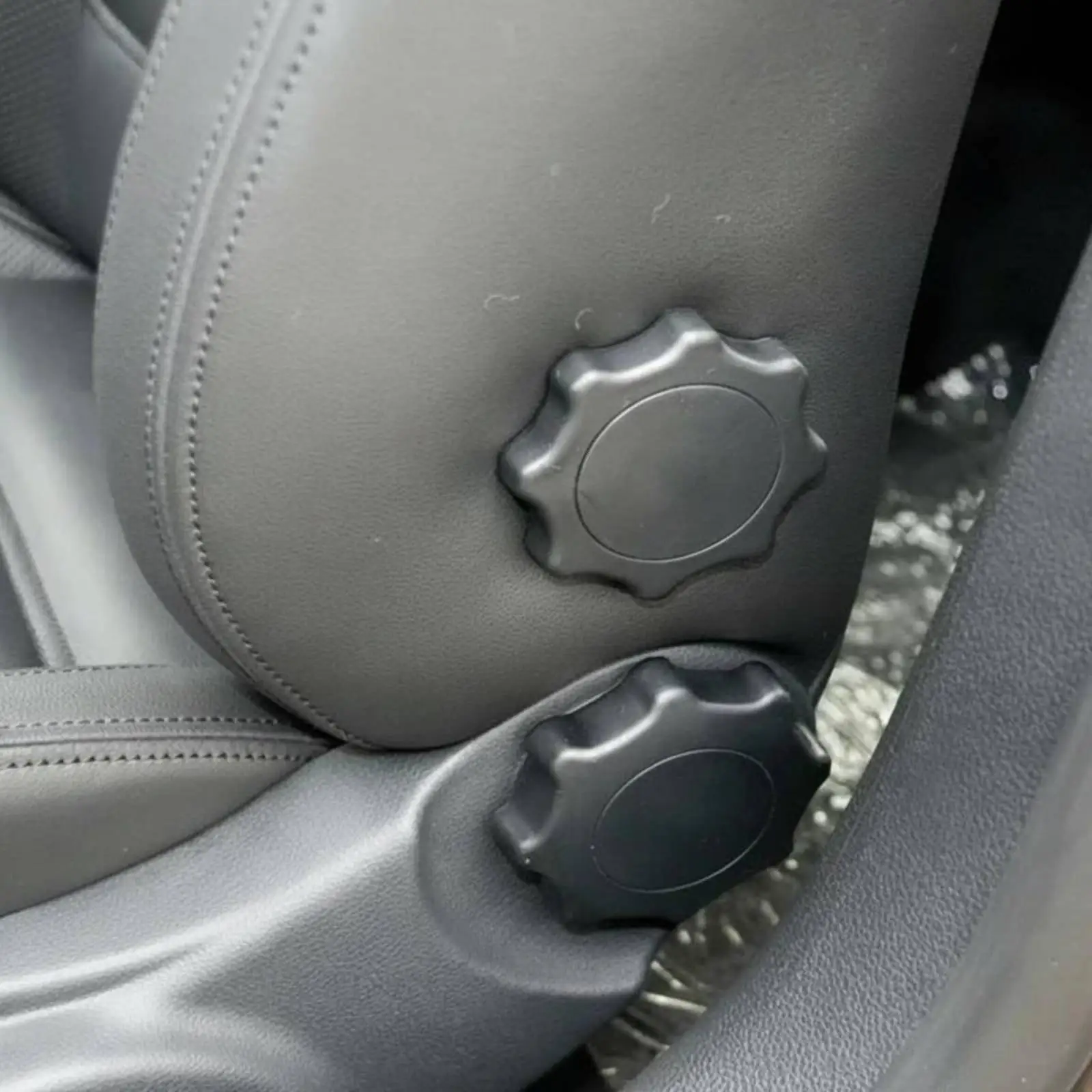 Auto Backrest Control Knob Plastic Recline Handwheel Wear Resistant Adjuster Replacement for Compact and Midsize Cars