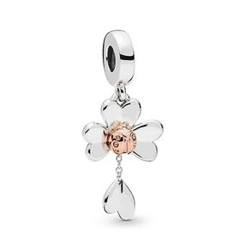 New Arrival Clover Butterfly Elephant Heart Pendant Bead Fit European Charm Bracelets Jewelry Making Accessories