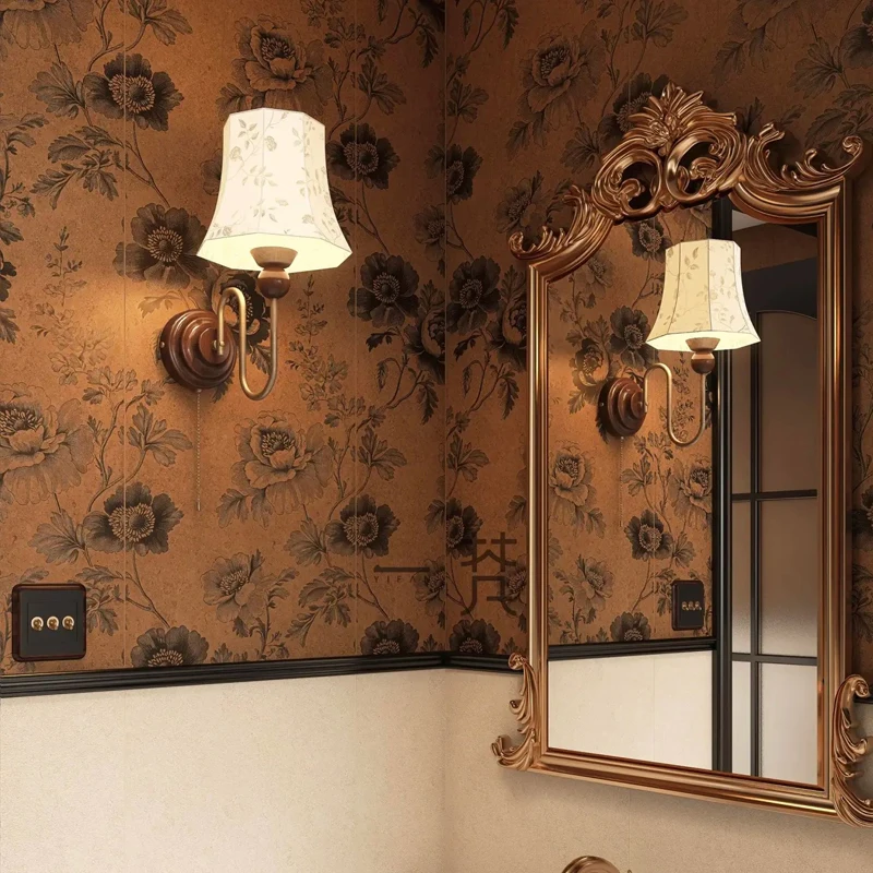 Dark Background Retro Rose Peel Stick Wallpaper Self Adhesive Waterproof Removable Floral Contact Paper Furniture Bathroom Wall