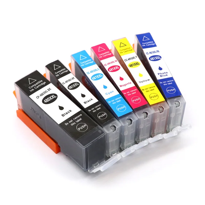 DAT compatible for canon 480 481 PGI-480 CLI-481 ink cartridge PIXMA TS704 TR7540 TR8540 TS6140 TS9540 TS6240 TR 7540 printer