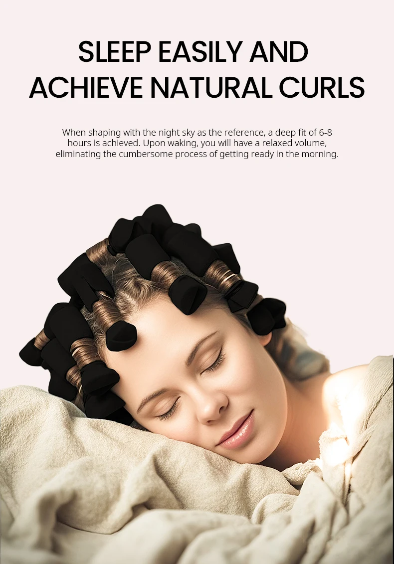 21 قطعة/المجموعة الإسفنج النوم بكرو الشعر مع غطاء المتاح شبكة مطاطية Hairnet المحمولة رباط شعر الأسطوانة اكسسوارات التجميل مجموعة