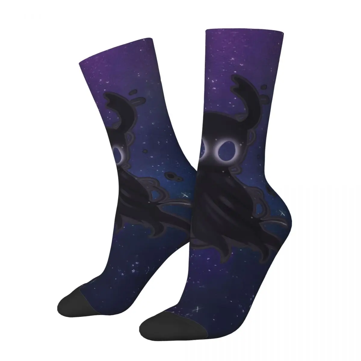 Glowing Eyes Men's Socks Vintage Harajuku Hollow Knight Street Style Novelty Pattern Crew Sock