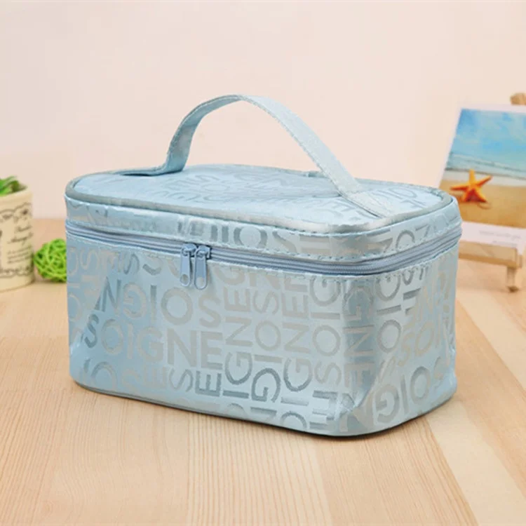 New Women's Lettered Makeup Bag Fashionable Travel Handbag Wash Bag Direct Sale Portable Storage Organizer for Camping And Hi...