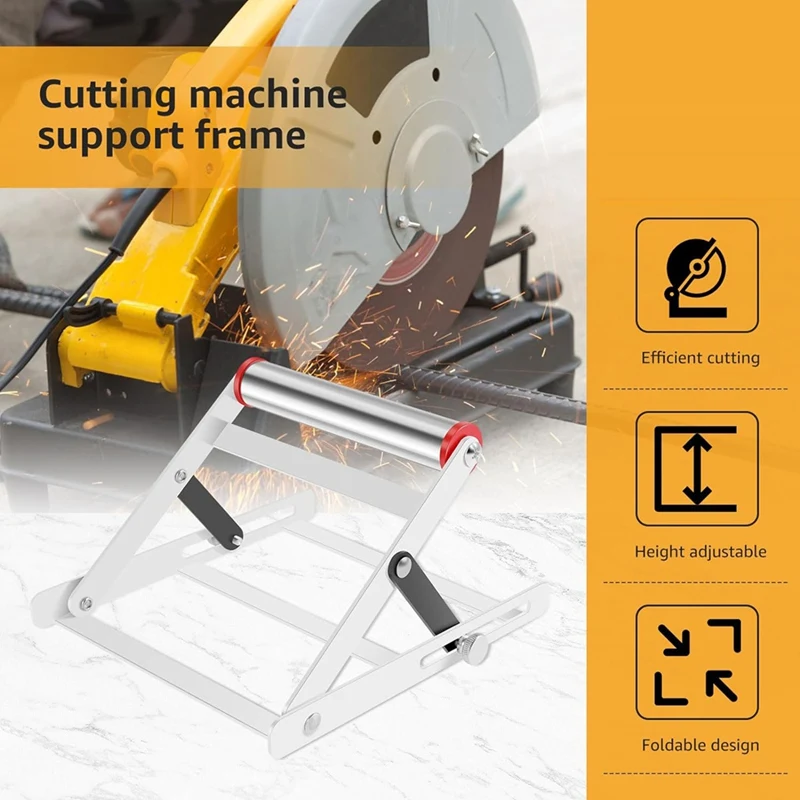 2Pcs Adjustable Cutting Machine Support Frame,Foldable Cutting Machine Work Support Stand, Cutting Machine Attachment