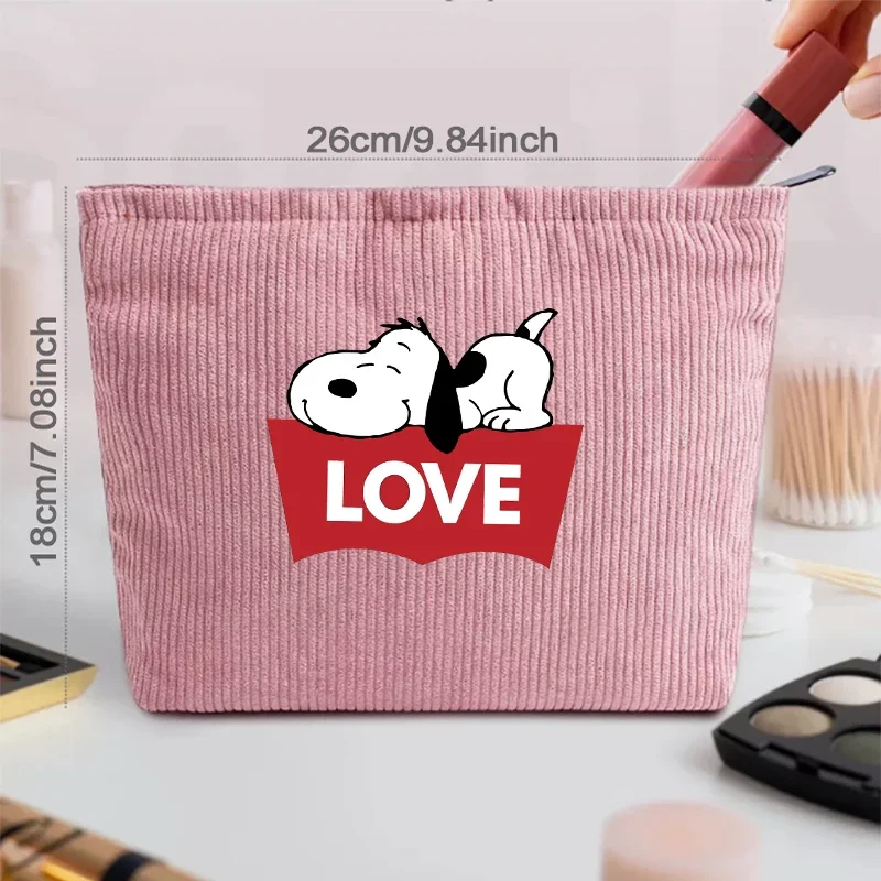 Snoopy Women Makeup Bag Large Capacity Travel Organizer Toiletry Storage Portable Cosmetic Bag Gift Waterproof Purse Case Gift