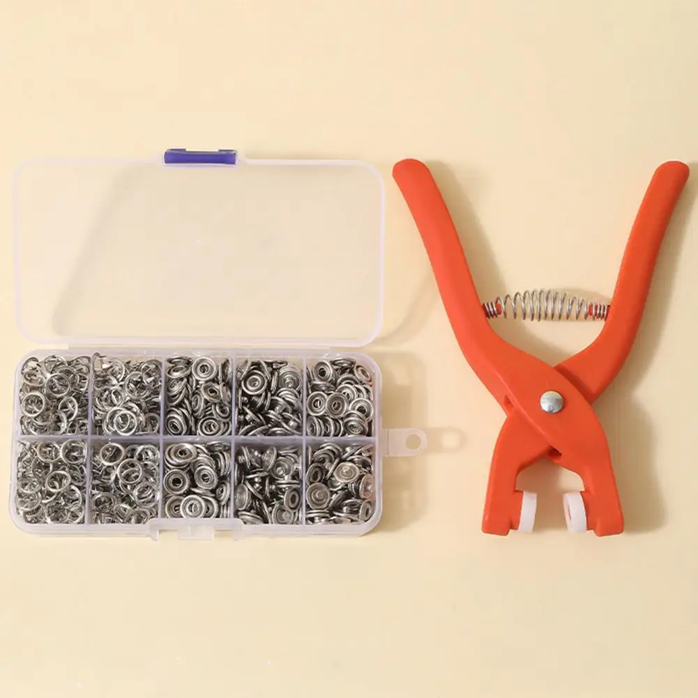 Snap Button Kit Convenient Strong Fixing Sturdy Thickened Fastener Pliers Buttons Tool Buckle Installation Tool Set DIY