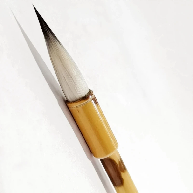 Woolen Rabbit Hair Writing Brush Professional Slender Gold Script Chinese Calligraphy Brushes Running Cursive Script Brush Pen