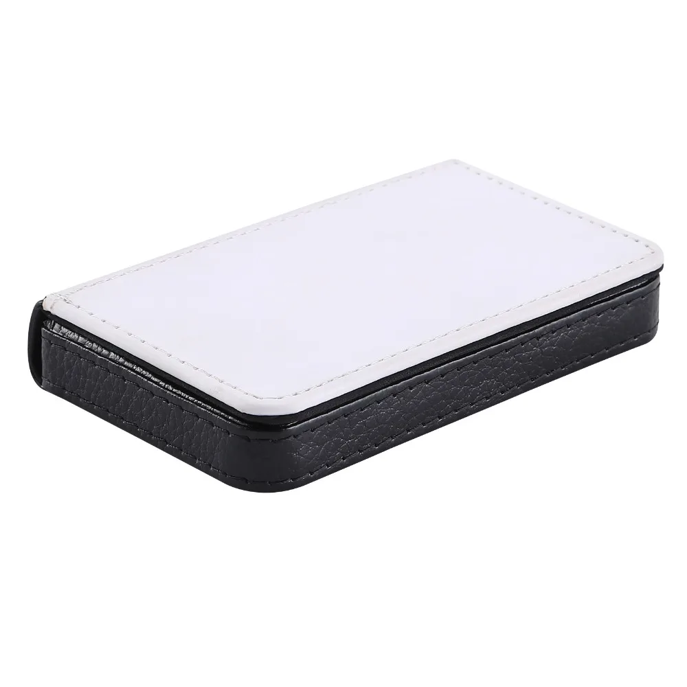 

DIY Blank Name Card Holder Elegant Design PU Leather Thermal Dye Sublimation Card Case Lightweight Card Organizer