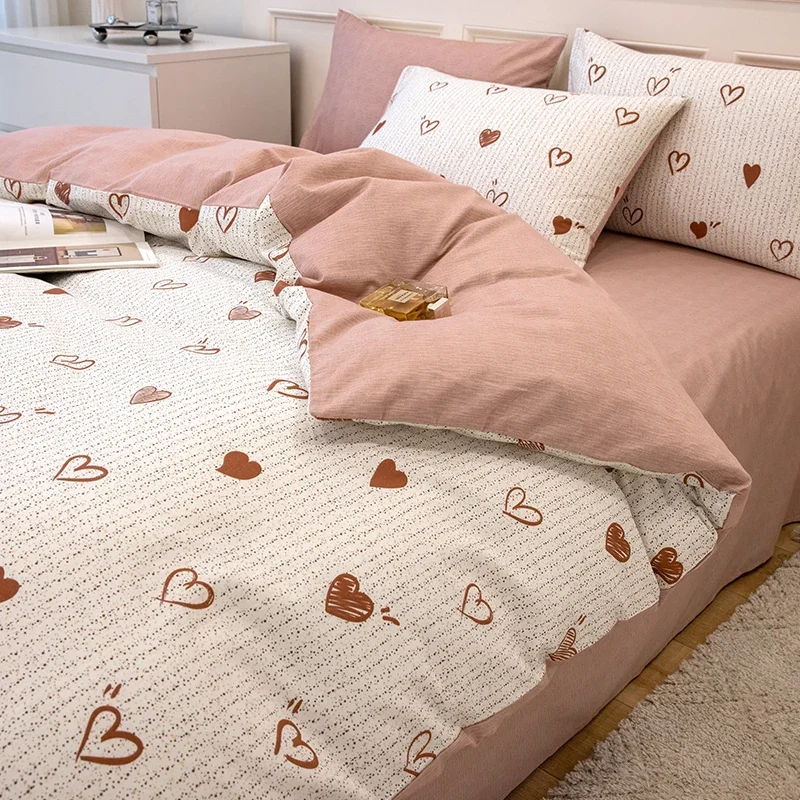 

Minimalist Cute Beddings Sets Print Selling Comforter Aesthetic Bedding Set Luxury Elegant Plumones De Cama Home Furniture