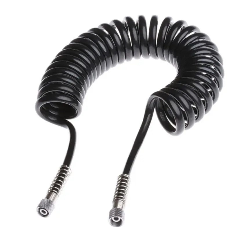 

Black Flexible PU Recoil Air Compressor Hose Spring Tube Universal Lightweight Air Hose Air Compressor Accessories