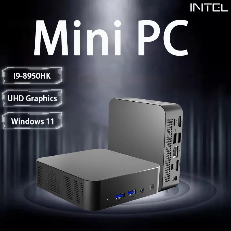 

Мини-ПК Windows 11 Intel Core i9 8950HK Настольный ПК Игровой компьютер 16 ГБ DDR4 1 ТБ 2 ТБ SSD WiFi 6 Портативный ПК Геймер