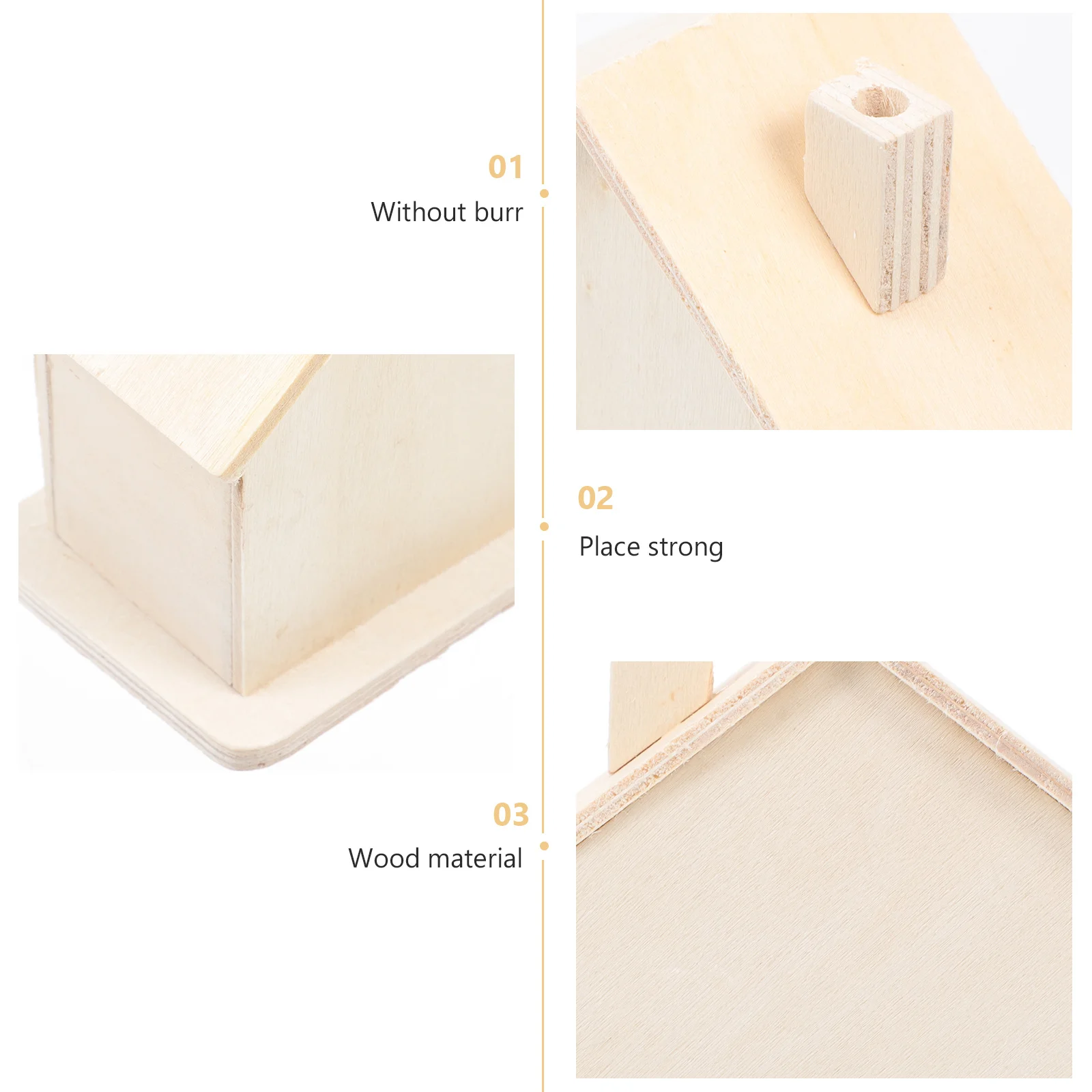 3 قطعة حصالة على شكل حيوان خشبي لم تنته لتقوم بها بنفسك للأطفال صندوق توفير الكتابة على الجدران حاوية تخزين العملات المعدنية صندوق المال الخشبي لتغيير ديكور الأطفال #1