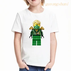 cartoon clothing t shirt boys shirts Ninja print graphic kids tshirt boy t-shirts summer tops for girls shirts children clothes