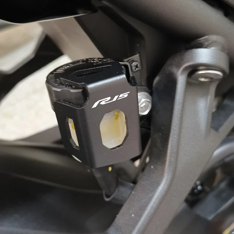 

Motorcycle Accessories For YAMAHA YZF R15 YZFR15 R15 V3 YZF-R15 Rear Brake Fluid Reservoir Cover Oil Cap Guard Protection Cap