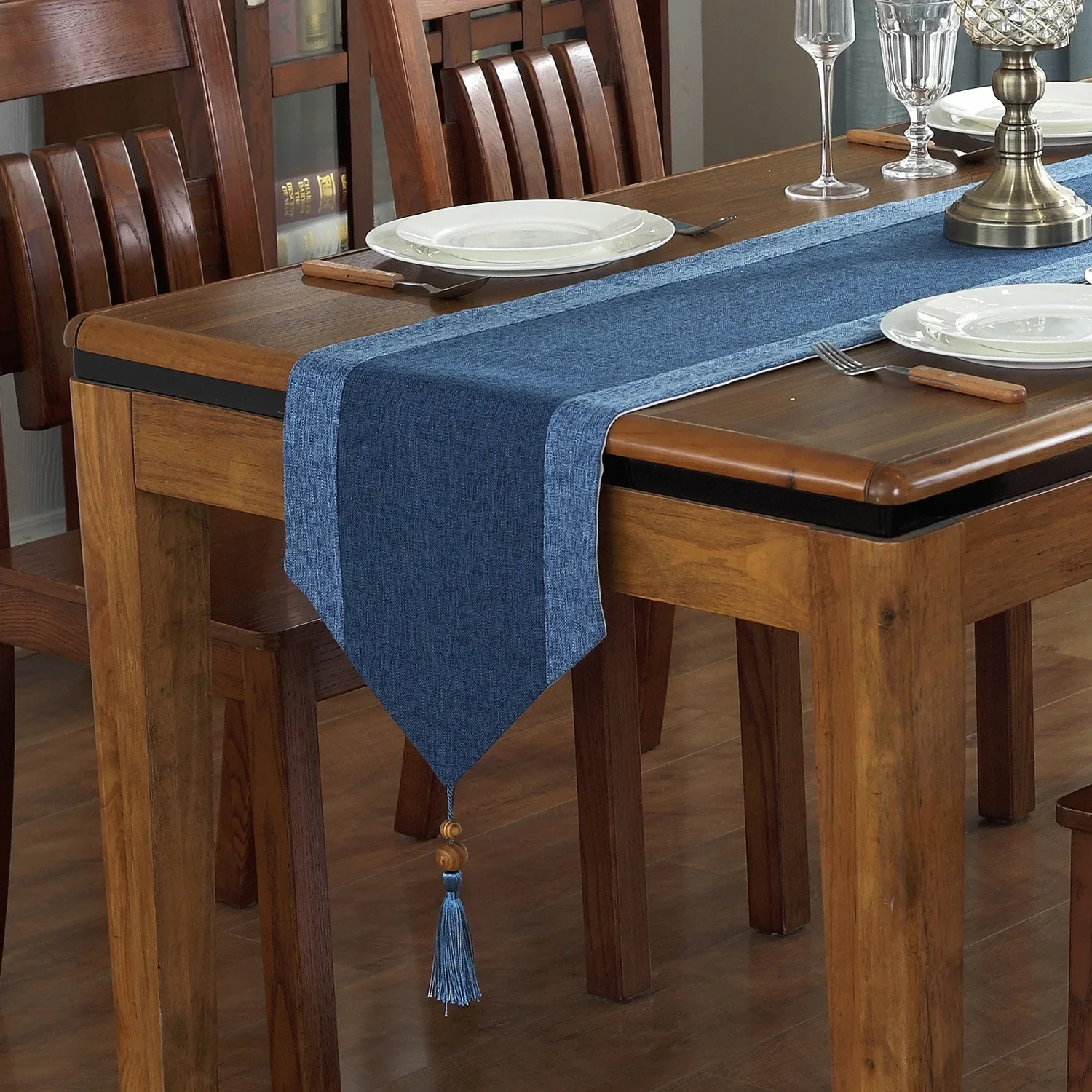 

Современная минималистичная скатерть-дорожка в скандинавском стиле, хлопково-льняная ткань для декора обеденного стола, дорожка на кровать