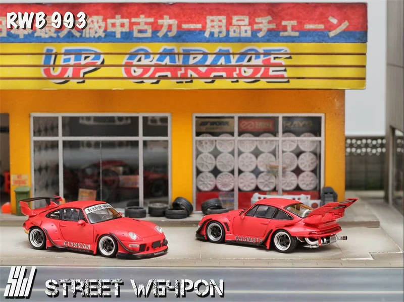 

[PreSale] SW 1:64 RWB 993 NAGINATA MatteRed Diecast Model Car