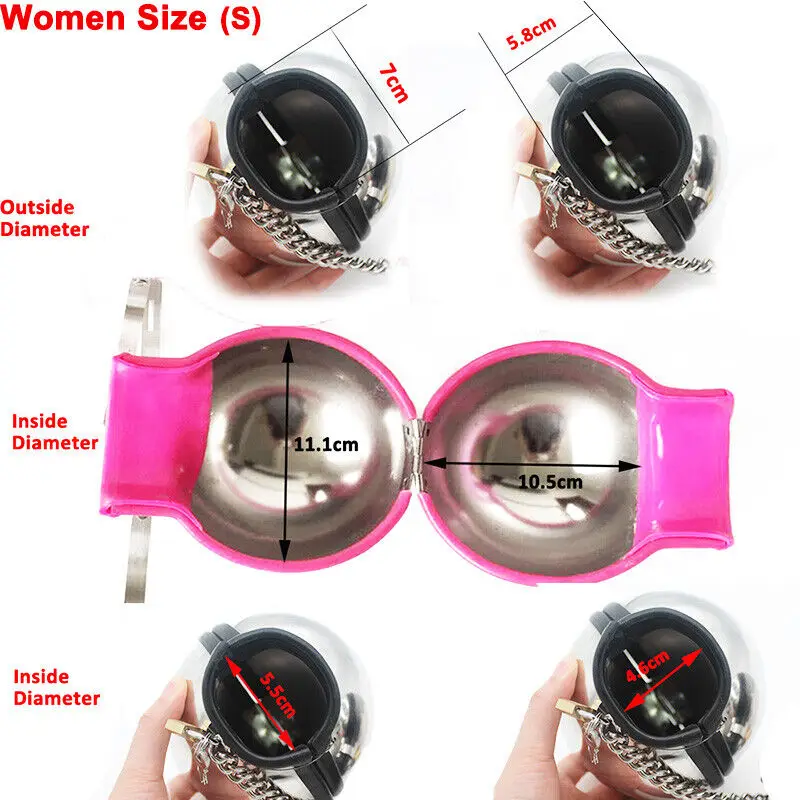 HotX Luxury Stainless Steel Ball Helmet Restraint Bondage Handcuffs Chain BDSM Head Hood Roleplay Sex Adult Toys for Couple