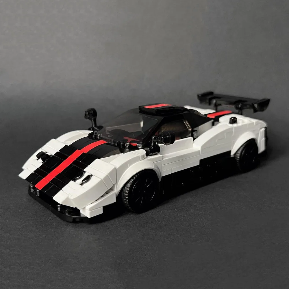 

Гараж PolaDeer, 396 шт., MOC, сделай сам, Zonda Cinque, автомобиль Champion, серия строительных блоков, сборка, игрушка, кирпич, детские подарки на день рождения
