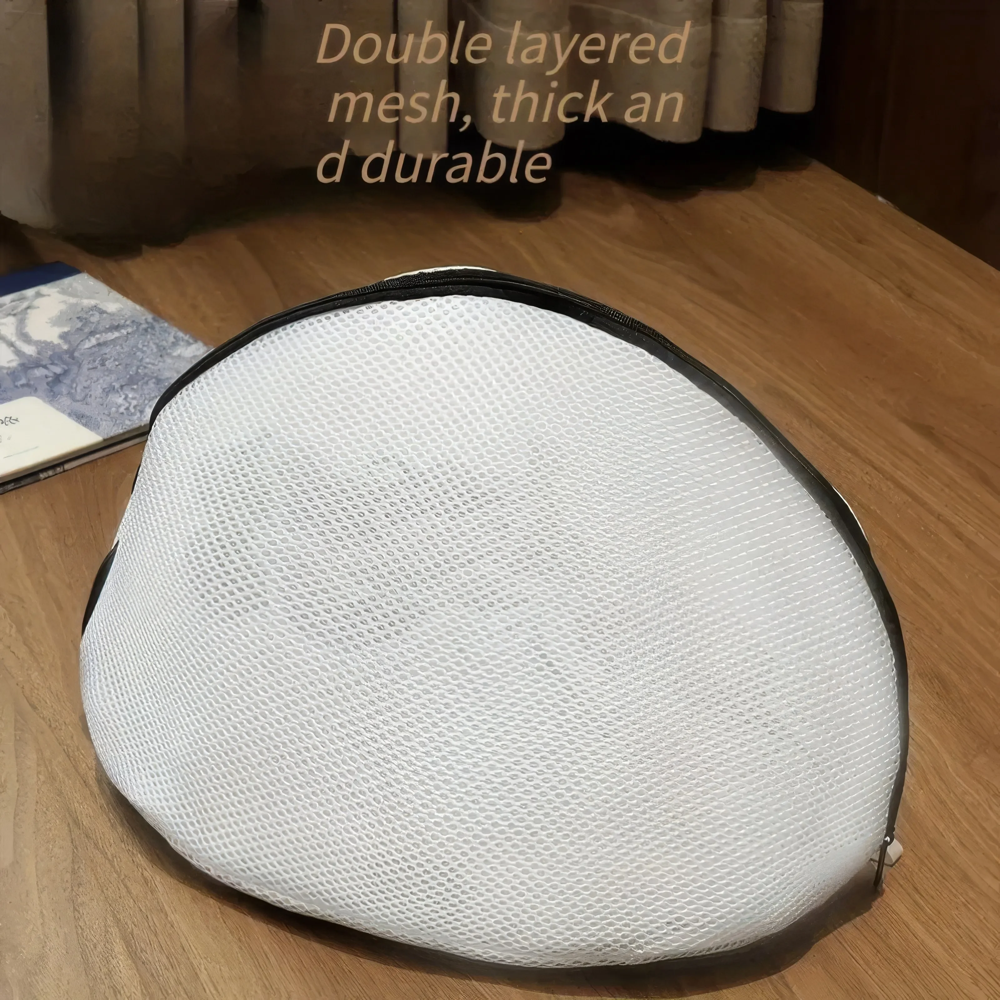 1 Reusable Mesh Shoe Wash Bag, Suitable for Washing Machines and Dryers, with Practical Zipper Design for Easy Carrying - Detail 1