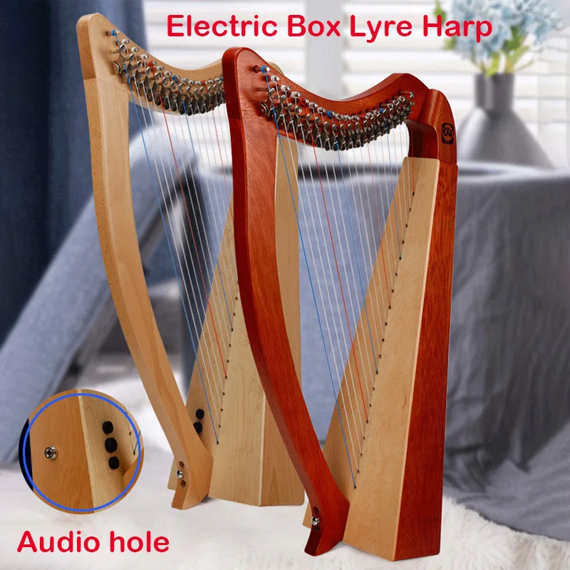 

Электрическая Lyre Harp, 19 струн, полуключ Lyre, Harp, высокое качество, полный шпон, твердая древесина, 19 струн, Harp, фортепиано, Harp, музыкальный инструмент