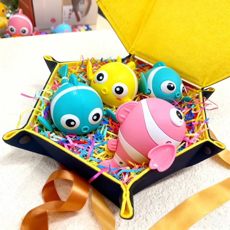 

Игрушка для ванны в виде рыбки-клоуна, детская игрушка для плавания, очаровательная форма рыбки-клоуна, яркие цвета, привлекает внимание детей.